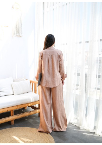 Kadın Keten Gömlek ve Pantolon Ikili Takım fiyatları