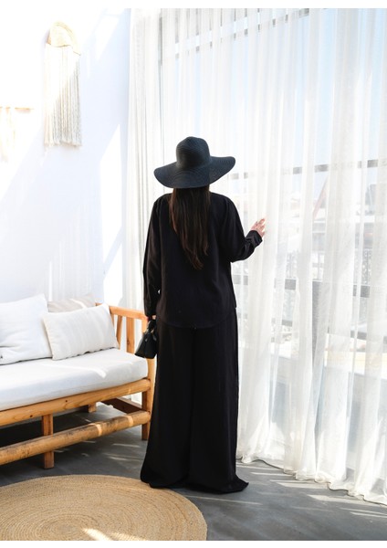 Kadın Keten Gömlek ve Pantolon Ikili Takım fiyatları