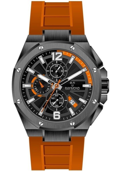 RYM-83605 Silikon Kordon Raymond Erkek Kol Saati Paslanmaz Çelik Kasa - 2 Yıl Garanti fırsatları