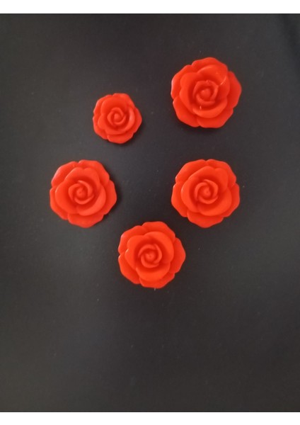 STARLAB3DSTUDIOS Gül Şeklinde Magnet (10'lu) (4cm)
