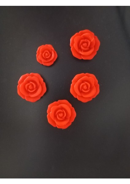 STARLAB3DSTUDIOS Gül Şeklinde Magnet (10'lu) (4cm)