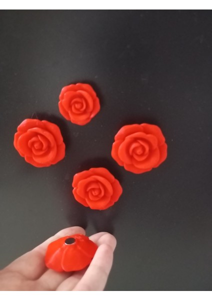 STARLAB3DSTUDIOS Gül Şeklinde Magnet (10'lu) (4cm)