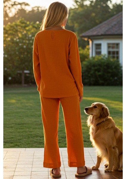 Organik Müslin 2'li Pijama Takımı Naturel Doğal fiyatları