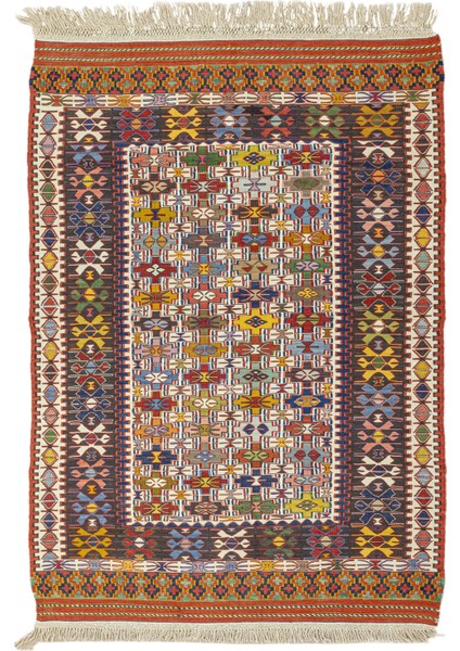 Tove Renkli Yün Nuzumla Kilimi 109 x 152 cm