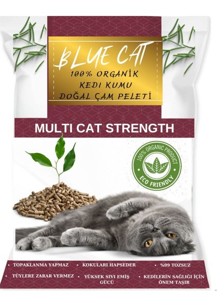 Çam Peleti Kedi Kumu Net 2.5 kg - 5 Lt - Topaklanmayan %100 Organik Cam Peledi