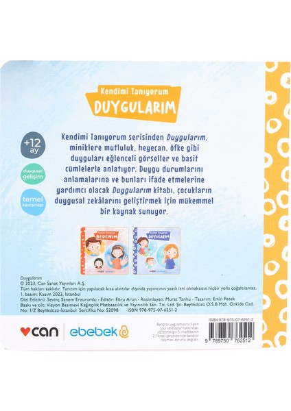 Ebebek/can Yayınları Kendimi Tanıyorum - Duygular