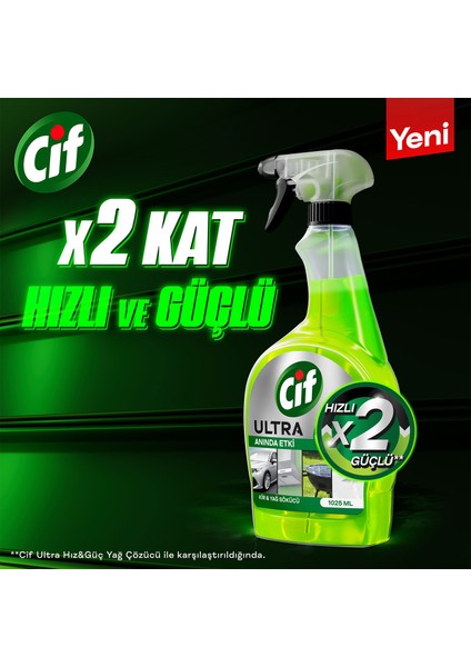 Ultra Anında Etki Kir ve Yağ Çözücü 1025 ml