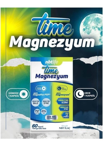Time Magnezyum 60 Kapsül