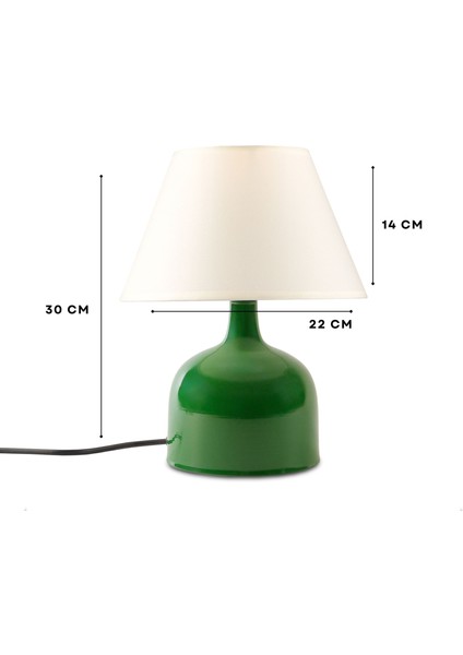 West Retro Yeşil Abajur 241756