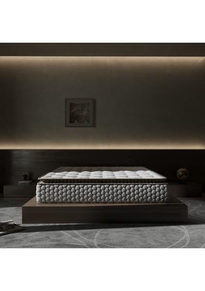 Cortado Çift Kişilik Pedli Paket Yaylı Yatak 30 cm indirimleri