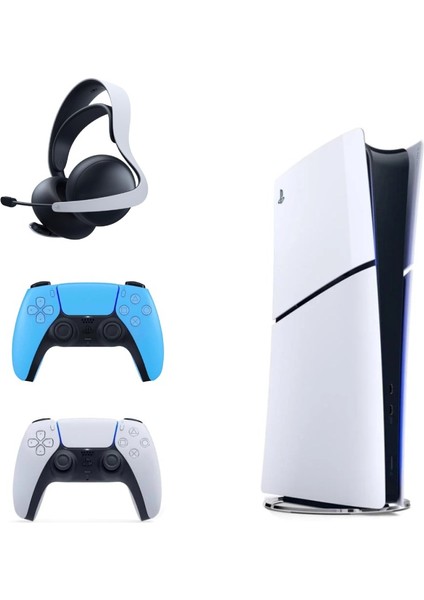 Playstation 5 Slim Ithalatçı + 2. Mavi Dualsense + Pulse 3D Kablosuz Kulaklık fiyatları