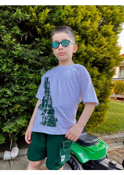 ERKEK ÇOCUK BASKILI ŞORTLU TAKIM modelleri