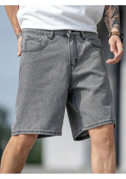 Regular Fit Erkek Kot Şort