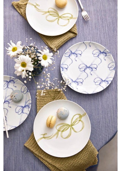 Dolce 4 Parça 21 cm Pasta Tabağı