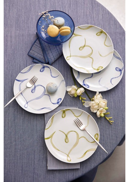 Grazia 4 Parça 21 cm Pasta Tabağı