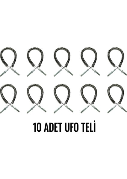 Ufo Rezistans Teli 10 Adet Ufo Teli Infrared Isıtıcı Teli ( 2200-2500 W)