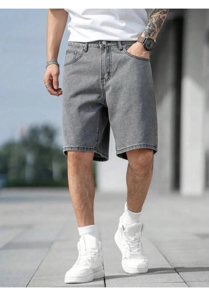 Regular Fit Erkek Kot Şort