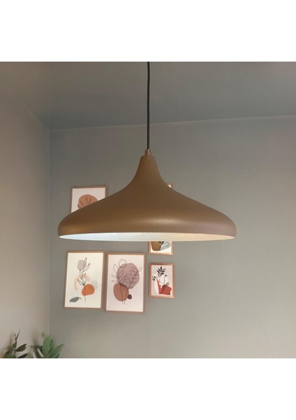 Champion Sütlü Kahve Tekli Avize Kafe Iç Mekan Salon Oturma Odası Mutfak Yatak Odası Sarkıt Modeli
