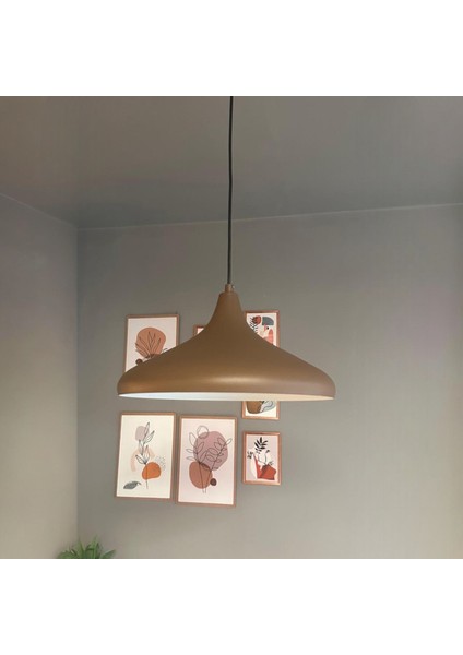 Champion Sütlü Kahve Tekli Avize Kafe Iç Mekan Salon Oturma Odası Mutfak Yatak Odası Sarkıt Modeli fırsatları