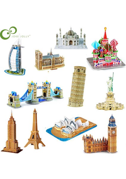 Opera Binası Tarzı 3D Üç Boyutlu Ünlü Bina Model Oyuncakları Bulmaca Çocuklar Kendin Yap Dünya Ünlü Tower Köprü Ev Jigsaw Eğitici Oyuncak Hediye Zxh (Yurt Dışından)