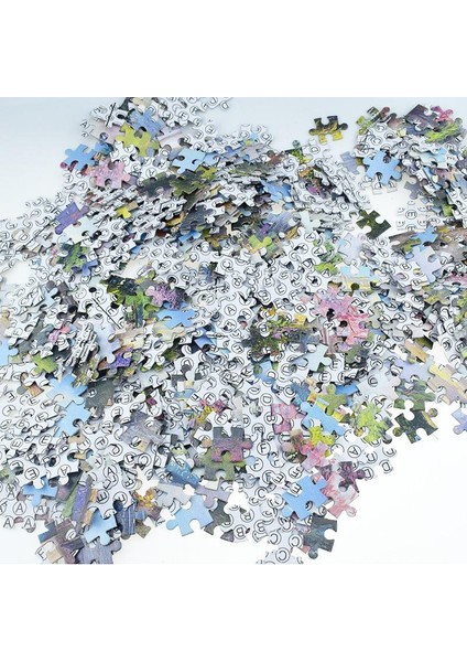 Turuncu Tarzı Hayvan Yağlı Boyama, Uzay Yolcu Ege Denizi Manzara Yağlı Boyama Yetişkin Kağıt Puzzle Çocuk Oyuncak Hediye (Yurt Dışından)