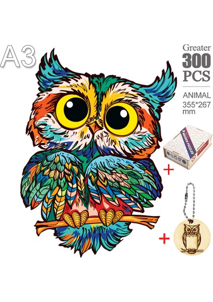 Mao-05-A3 Stili 3D Ahşap Baykuş Fil Yapboz Oyuncak Hediye Türkçe Keşif Zeka Ahşap Oyuncak- Yılbaşı Hediyesi Için Özgün Sanat Eseri (Yurt Dışından) fırsatları