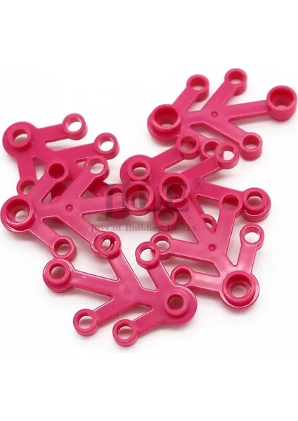 80PCS Moc Bitki Yaprakları 4x3 Ağaç Yaprağı 2423 Bahçe Manzarası Diy Yapı Taşları Tuğlalar Montaj ile Uyumlu Yapı Oyuncakları Renk: Gül Kırmızı 80PCS (Yurt Dışından)