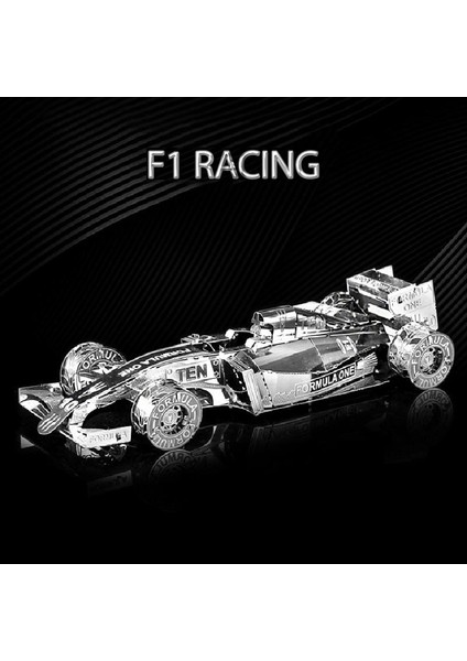 3D Bulmaca Metal Model Kiti F1 Yarış Arabası Voiture Montaj Dıy Lazer Kesim Oyuncak Koleksiyon Önceden Oluşturulmuş Bulmaca Modeller Oyuncak Yetişkinler Için (Yurt Dışından)