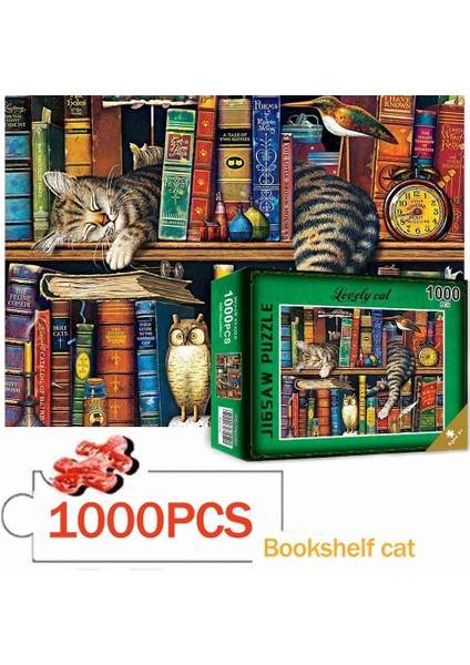 1 Takım Stili 75*50 cm Tembel Kediler Bulmaca Eğitici Oyuncaklar Yetişkinler Çocuklar Için Çıkartmalar ile Yatak Odası Dekorasyonu Jigsaw Puzzle (Yurt Dışından) fiyatları
