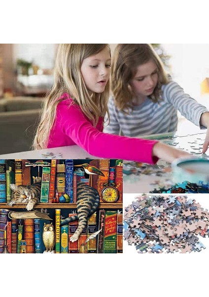 1 Takım Stili 75*50 cm Tembel Kediler Bulmaca Eğitici Oyuncaklar Yetişkinler Çocuklar Için Çıkartmalar ile Yatak Odası Dekorasyonu Jigsaw Puzzle (Yurt Dışından) indirimleri