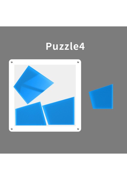 Kumral Tarzı Montessori 3D Bulmaca Oyuncak Zeka Eğitici Oyuncak Süper Zor Seviye 10 Beyin Yakma Akrilik Bulmacalar (Yurt Dışından)