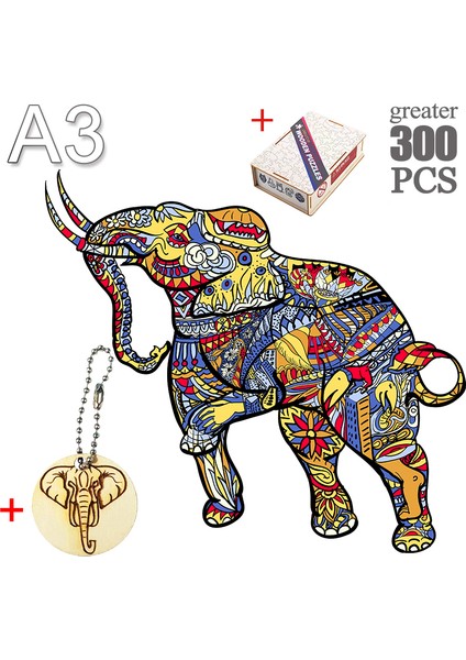 Xıang-05-A3 Stili 3D Ahşap Baykuş Fil Yapboz Oyuncak Hediye Türkçe Keşif Zeka Ahşap Oyuncak- Yılbaşı Hediyesi Için Özgün Sanat Eseri (Yurt Dışından)