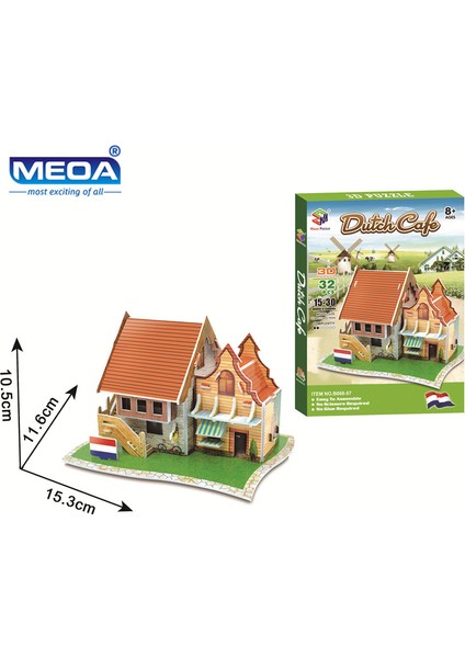 668-57 Stili 40 Tarz Dünyaca Ünlü Mimarlık Binası 3D Puzzle Model Inşaat 3D Yapboz Oyuncakları Çocuklar Için Yılbaşı Hediyesi (Yurt Dışından)