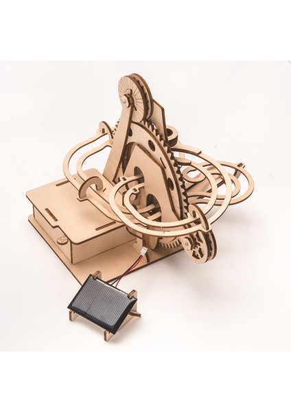 Mermer Yarış Oyunu Kendin Yap 3D Ahşap Bulmaca Coaster Model Montajı Yapı Seti Oyuncaklar Güneş Takibi Için Çocuklar Yetişkin Hediye (Yurt Dışından)