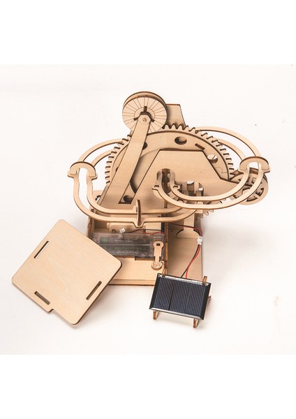 Mermer Yarış Oyunu Kendin Yap 3D Ahşap Bulmaca Coaster Model Montajı Yapı Seti Oyuncaklar Güneş Takibi Için Çocuklar Yetişkin Hediye (Yurt Dışından) modelleri