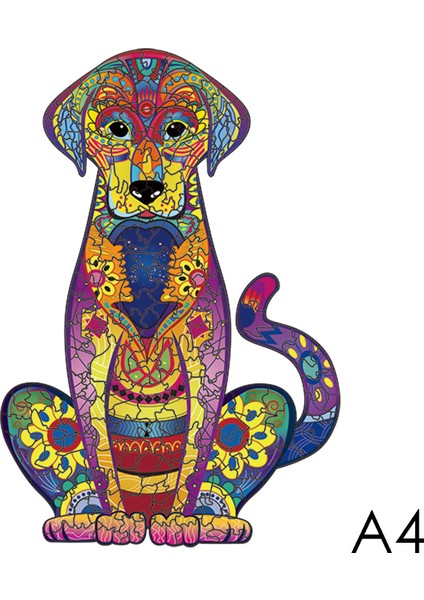 Köpek A4 Stili Benzersiz Hayvan Ahşap Puzzle Tahta Seti Oyuncaklar Çocuklar Tatil Hediye Kutusu Çocuklar Bulmaca Oyunu Yetişkin Ahşap Hediye Kutusu Bulmaca (Yurt Dışından)