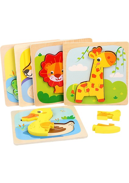 UÇAK-HH154 Tarzı Çocuklar Için 3 Boyutlu Montessori Ahşap Puzzle Eğitici Oyuncaklar Bebek Oyunu Jigsaw Bulmacalar Bebekler Için Eğitici Oyuncaklar (Yurt Dışından)