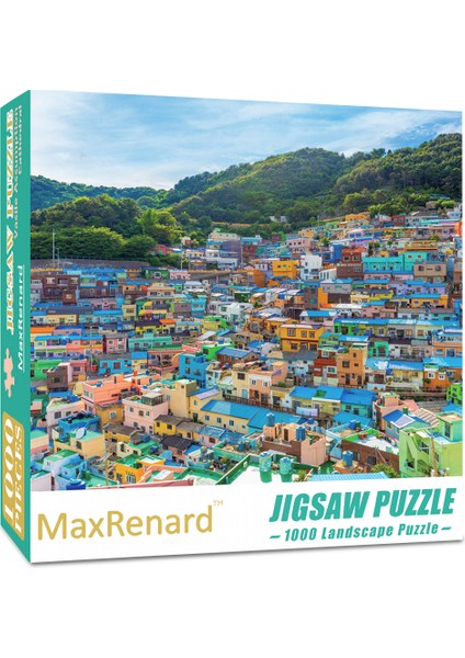 Gamcheon Kültürel Tarzı Yetişkinler Için Maxrenard Puzzle Oyunları - Van Gogh ve Mona Lisa Sanatı - Eğlenceli ve Zorlu Oyunlar (Yurt Dışından)
