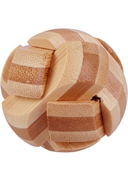 Top KILIDI-HH061A Stili Çocuklar Için Bambu Kong Ming Luban Kilidi Yetişkin Oyuncak 3D El Yapımı Matematik Bulmacaları Eğitici Parmak Oyuncak (Yurt Dışından)