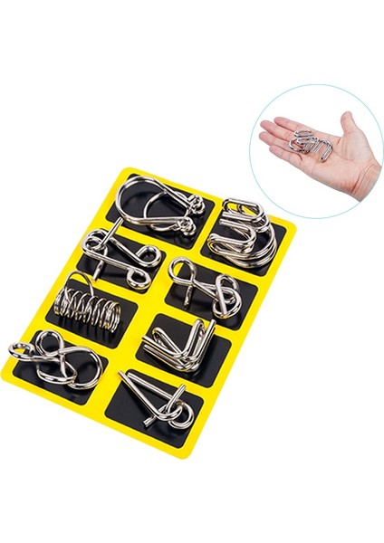 Bronz Turuncu Tarzı Metal Montessori Bulmaca Tel Iq Zihin Zeka Puzzles Çocuk Yetişkinler Etkileşimli Oyun Eğitici Oyuncaklar (Yurt Dışından) fiyatları