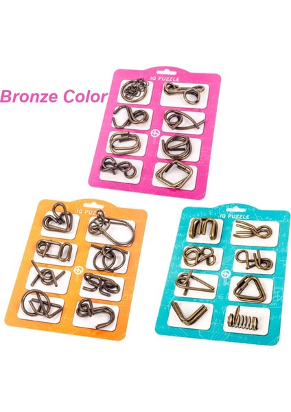 Bronz Turuncu Tarzı Metal Montessori Bulmaca Tel Iq Zihin Zeka Puzzles Çocuk Yetişkinler Etkileşimli Oyun Eğitici Oyuncaklar (Yurt Dışından) modelleri