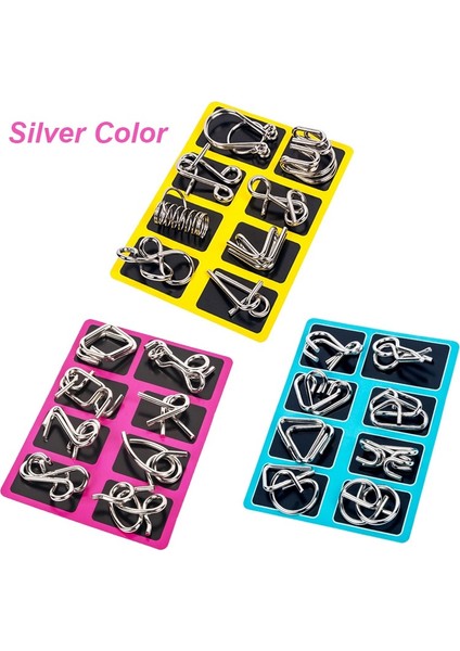 Bronz Turuncu Tarzı Metal Montessori Bulmaca Tel Iq Zihin Zeka Puzzles Çocuk Yetişkinler Etkileşimli Oyun Eğitici Oyuncaklar (Yurt Dışından) fırsatları