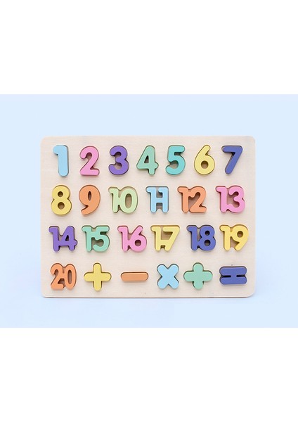 1-20 Sayı Stili Ahşap Çocuk Oyuncakları Montessori Oyuncaklar Dijital Alfabe Şekil Eşleme Matematik Bulmaca Okul Öncesi Öğrenme Eğitici Oyuncak Çocuklar Için Zxh (Yurt Dışından)