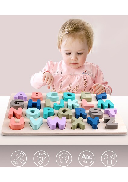 1-20 Sayı Stili Ahşap Çocuk Oyuncakları Montessori Oyuncaklar Dijital Alfabe Şekil Eşleme Matematik Bulmaca Okul Öncesi Öğrenme Eğitici Oyuncak Çocuklar Için Zxh (Yurt Dışından) modelleri