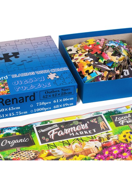 Limon Sarısı Stili Maxrenard Yapboz Parçaları 68*49CM Kağıt Birleştirme Oyuncaklar Yetişkinler Çocuklar Oyunlar Eğitici Oyuncaklar (Yurt Dışından)