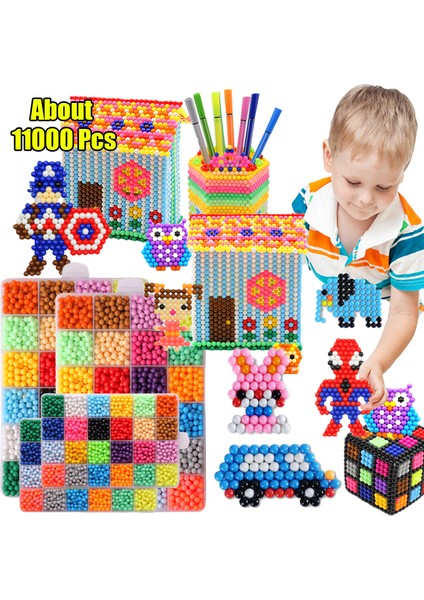 Kırmızı Stil Kız Çocukları Için Hama Boncuk Bulmaca Aquabeads Dıy Su Sprey Boncuk Seti Top Oyunları 3D El Yapımı Sihirli Oyuncaklar - Doldurulabilir (Yurt Dışından) indirimleri