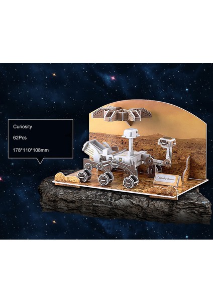 MH004 Voyager Stili 3D Bulmaca Science ve Eğitim Uzay Küresi Güneş Sisteminin Sekiz Gezegeni Çocuklar Için Eğitici Yapılabilir Puzzle Oyuncak Yjn (Yurt Dışından)