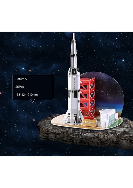 MH004 Voyager Stili 3D Bulmaca Science ve Eğitim Uzay Küresi Güneş Sisteminin Sekiz Gezegeni Çocuklar Için Eğitici Yapılabilir Puzzle Oyuncak Yjn (Yurt Dışından)