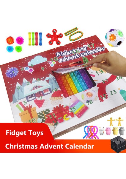 F Stilini Ayarla 24 Günlük Noel Advent Takvimi Paketi Oyuncaklar Seti Sürpriz Kutu Çocuklar Için Hediye (Yurt Dışından)