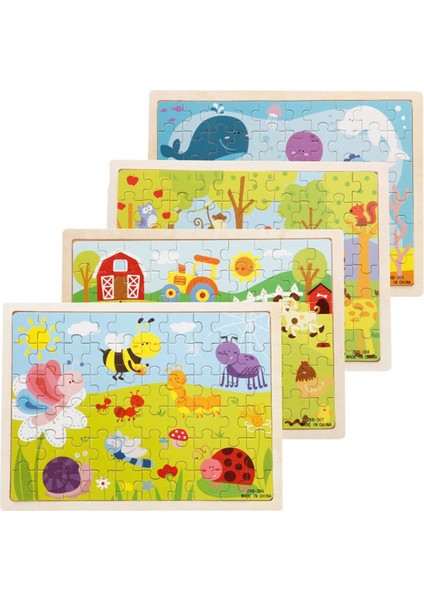 No.3 Tarzı Ece Çocuk Öğrenme Ahşap Oyuncaklar Çizgi Film Çiftlik Hayvanları Puzzle Bebek Eğitici Oyuncak Çocuklar Için Ahşap Bulmaca (Yurt Dışından)
